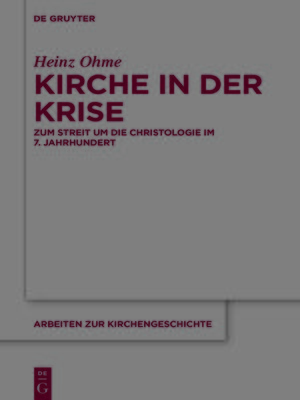 cover image of Kirche in der Krise
